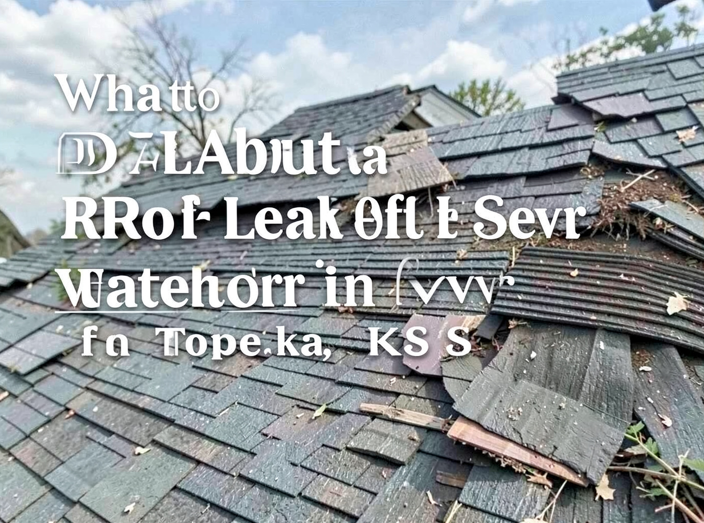 What to Do About a Roof Leak After Severe Weather in Topeka, KS