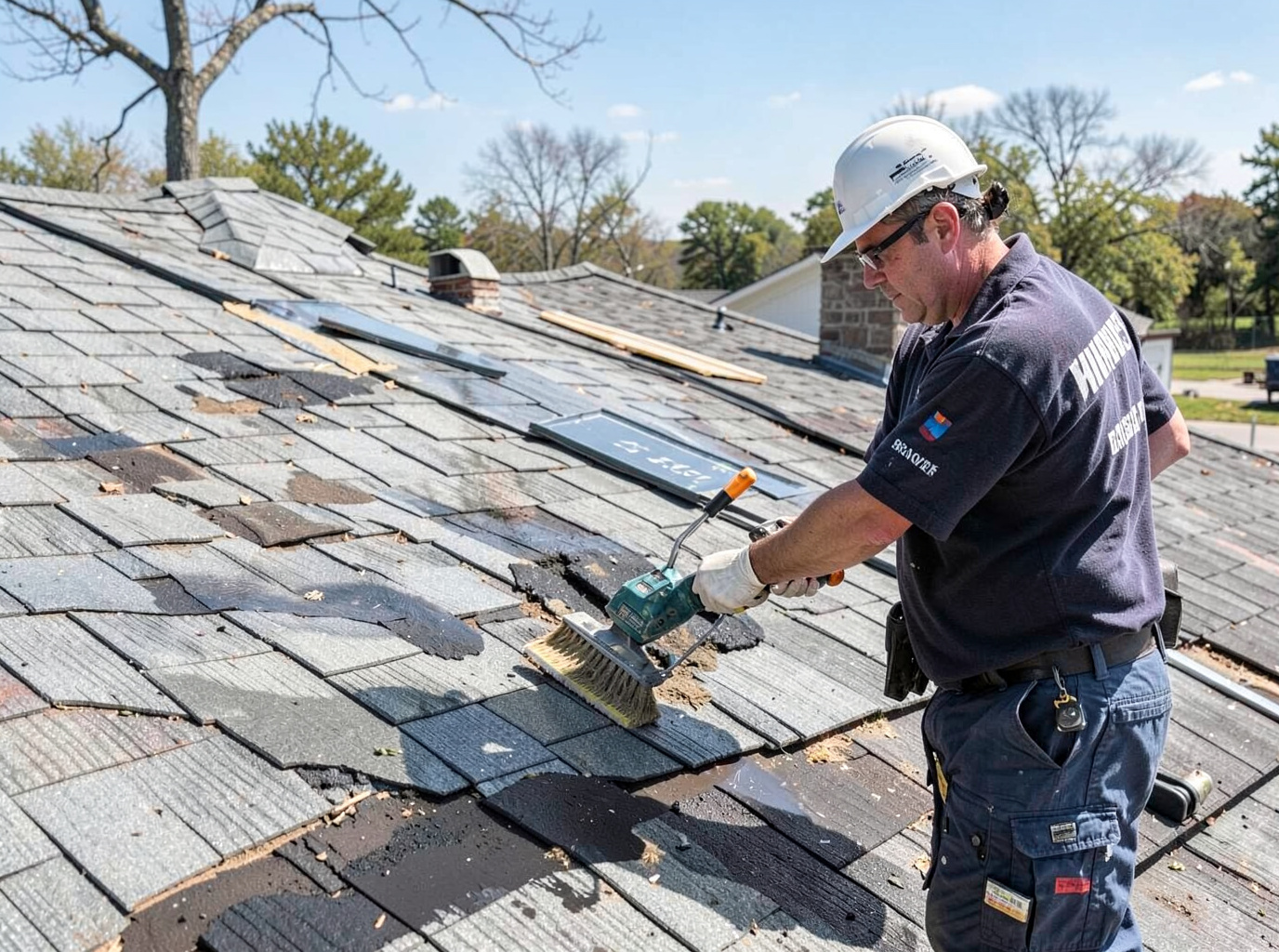 Wind Damage Roof Repair in Topeka